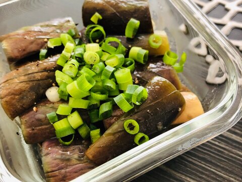 鶏の茹で汁活用☆茄子の旨煮